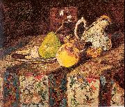 Monticelli, Adolphe-Joseph Still Life with White Pitcher oil painting reproduction